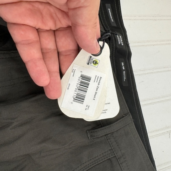 NEW prAna Standard Fit Brown 38W 8" Inseam Stretch Zion Short II Dark Iron - Picture 9 of 11